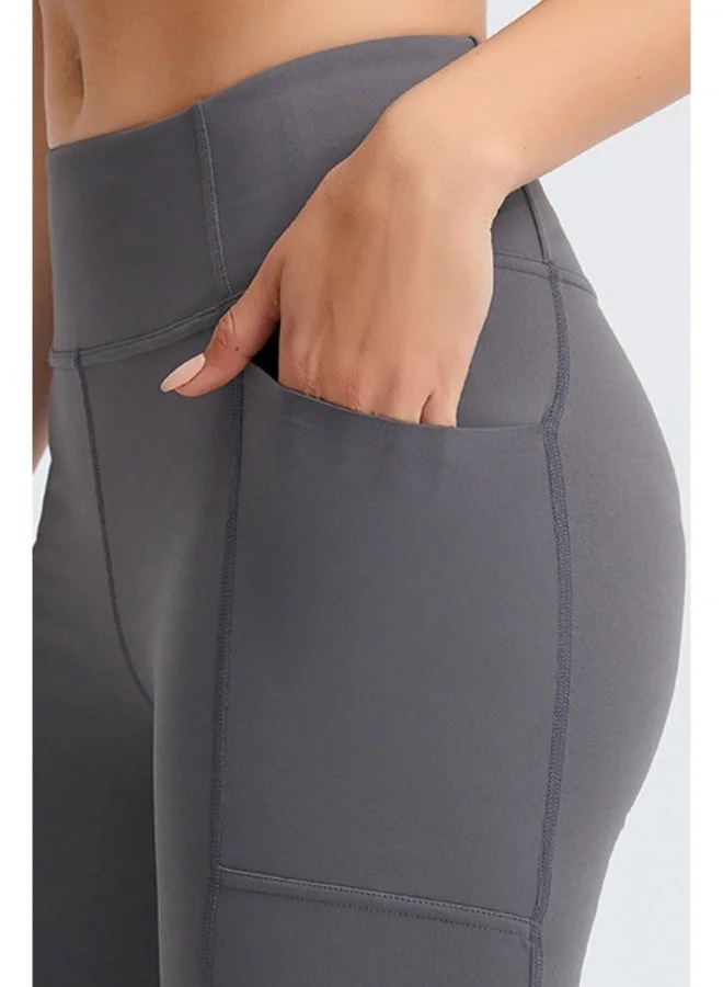 SVL Women's Biker Shorts with Pockets - Gray - SVL