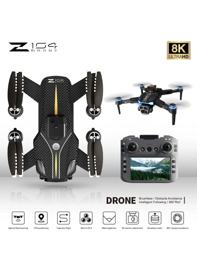 Z104 Drone with Screen Controller, Altitude Hold, One Key Take Off/Landing, Active Obstacle Avoidance. with Black Outdoor Carrying Case - Image 2