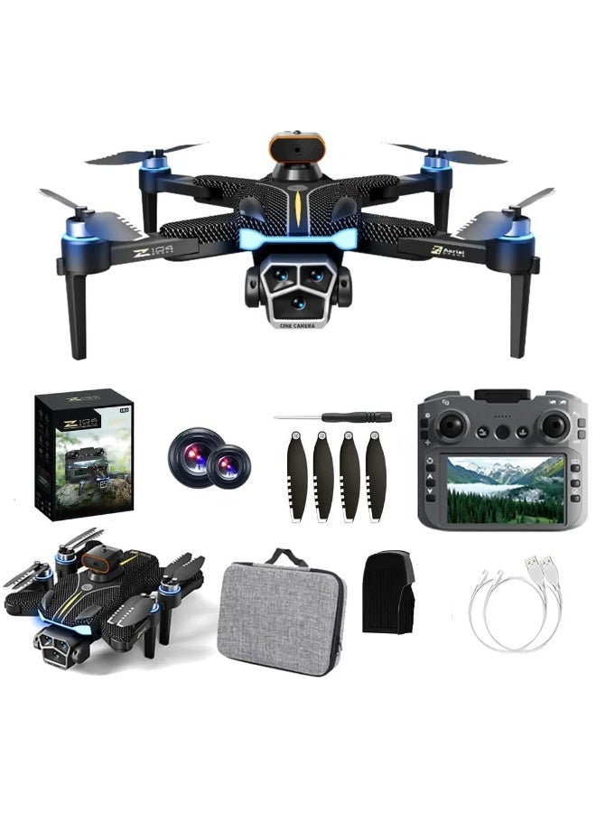 Z104 Drone with Screen Controller, Altitude Hold, One Key Take Off/Landing, Active Obstacle Avoidance. with Black Outdoor Carrying Case - Image 1