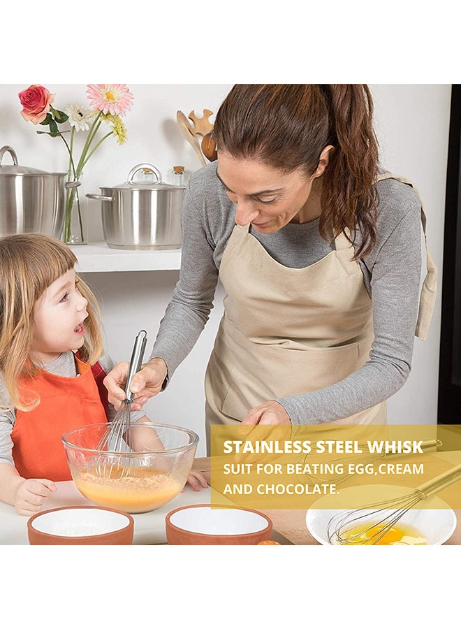 Feelings خلاط يدوي من الفولاذ المقاوم للصدأ لخفق البيض والخبز (18 بوصة) - Image 3