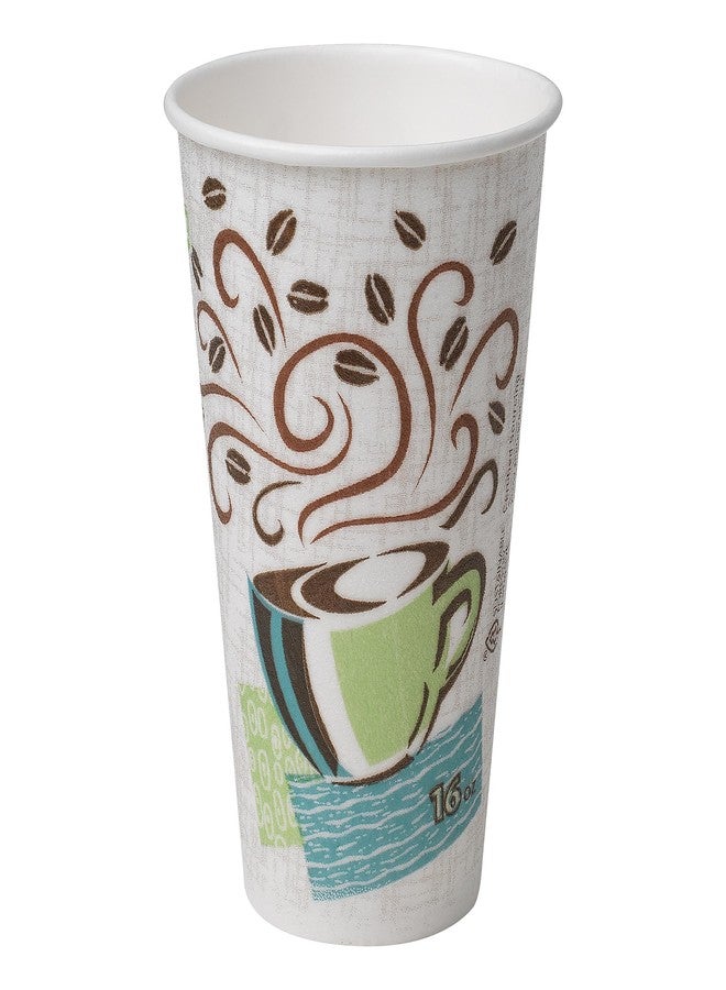 Dixie 5356CD Hot Cups, Paper, 16oz, Coffee Dreams Design, 50/Pack - Image 2