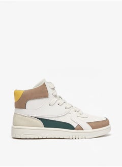 Mister Duchini Boys Panelled High Top Sneakers with Zip Closure  - Image 3