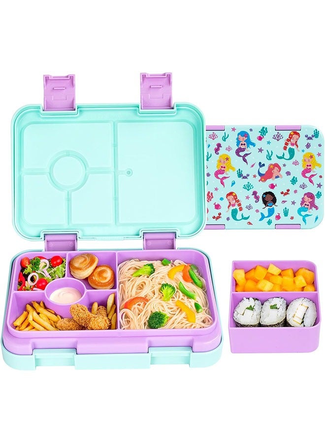 YelaJoy Bento Lunch Box for Kids & Toddlers, Leak-Proof Lunchbox with 5/6 Compartments - Back to School, Snack Containers for On-the-Go Meal, Made with Safe BPA-Free Material - Image 1