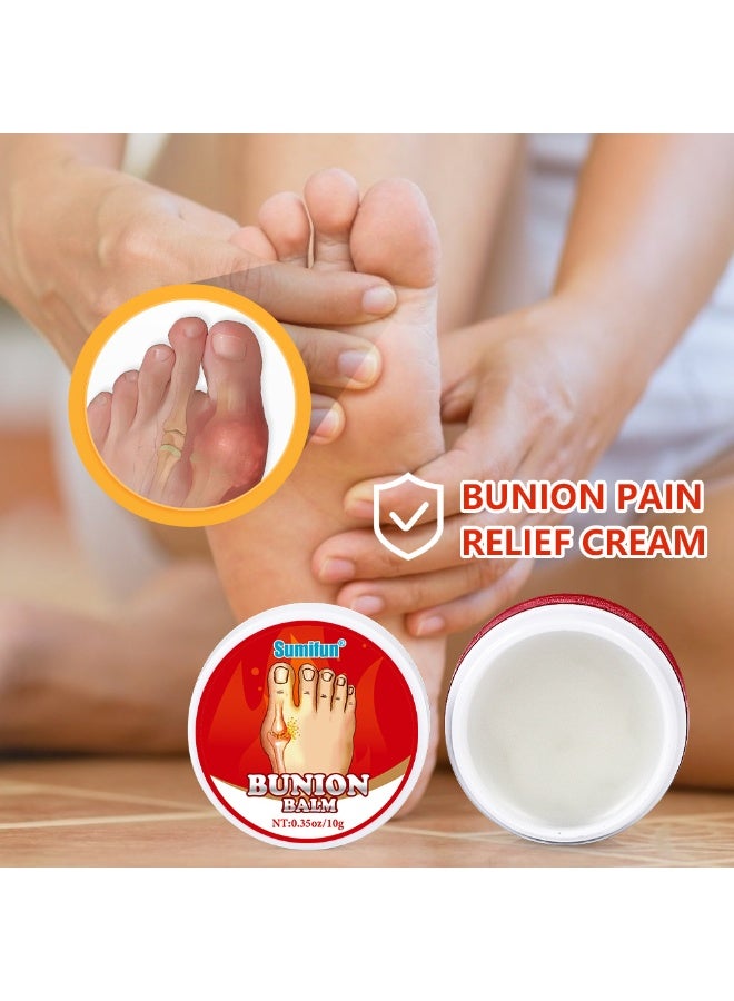 Sumifun 3-Pcs Bunion Balm Cream for Relieve Sore Joints,Muscles and Edema,Redness and Inflammation - Image 2