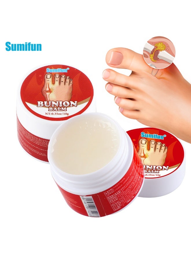 Sumifun 3-Pcs Bunion Balm Cream for Relieve Sore Joints,Muscles and Edema,Redness and Inflammation - Image 1