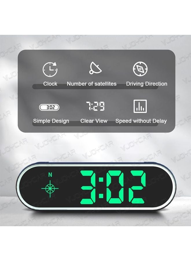 HOMESTAR New Colorful Speedometer HUD GPS Digital Speed Meter MPH KM/H Speedo Head Up Display for Cars Trucks, USB Cable Plug & Play (7 Color/MPH KM/H) - Image 2