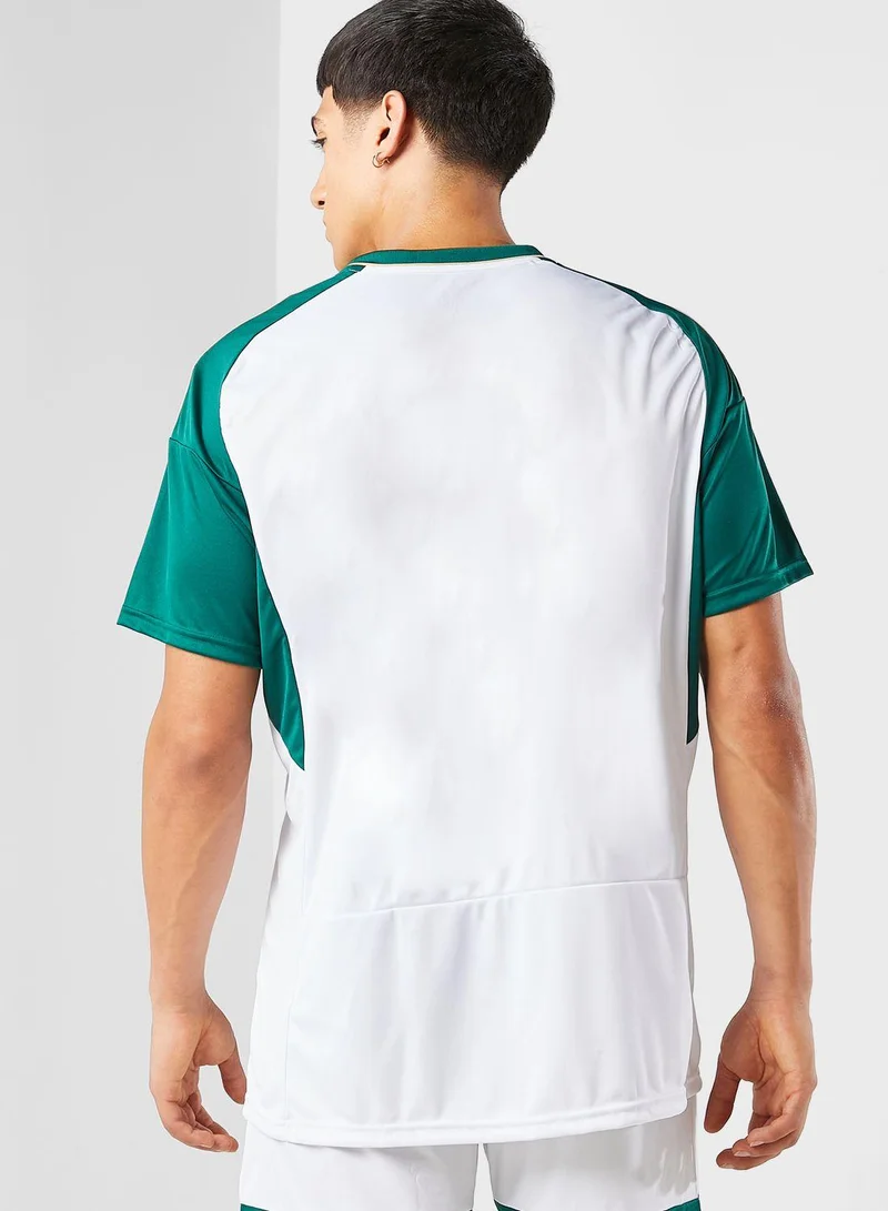 اديداس قميص كرة قدم رجالي أبيض مقاس