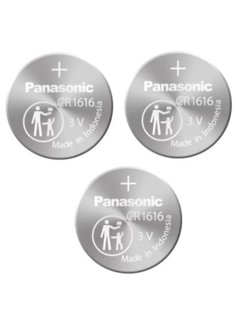 3-Pieces Panasonic CR1616 Lithium 3V Indonesia Batteries