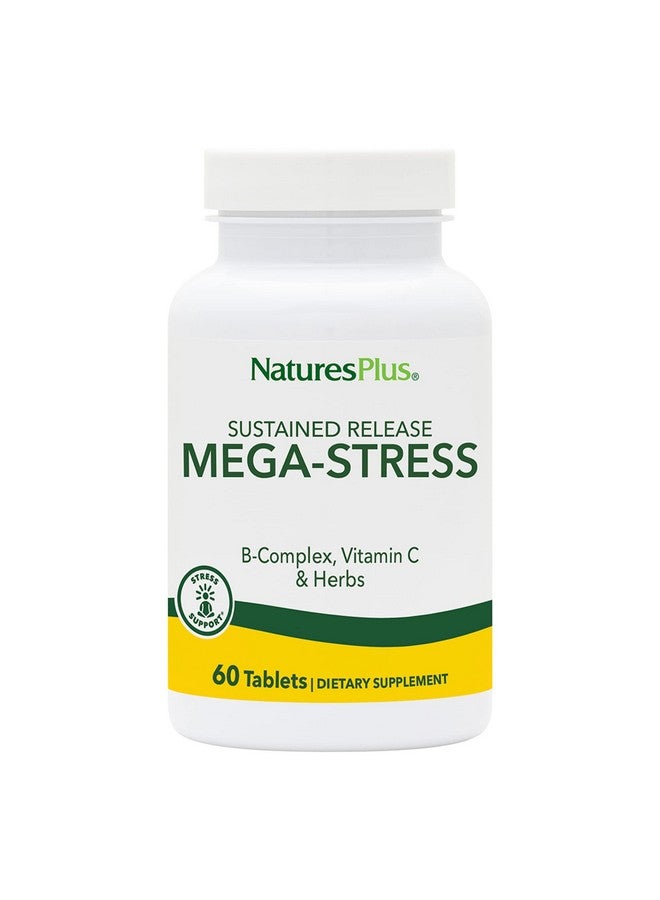 Nature's Plus Naturesplus Mega Complex Sustained Release 60 Vegetarian Tablets B Complex Vitamin C Supplement Chamomile & Herbs For Natural Gluten Free 60 Servings - Image 1