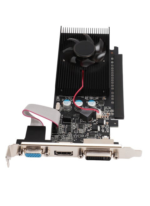 GT705 2GD3 Game Graphics Card 2GB GDDR3 64bit Quiet Cooling Fan PCIe Graphics Card for Desktop Computer