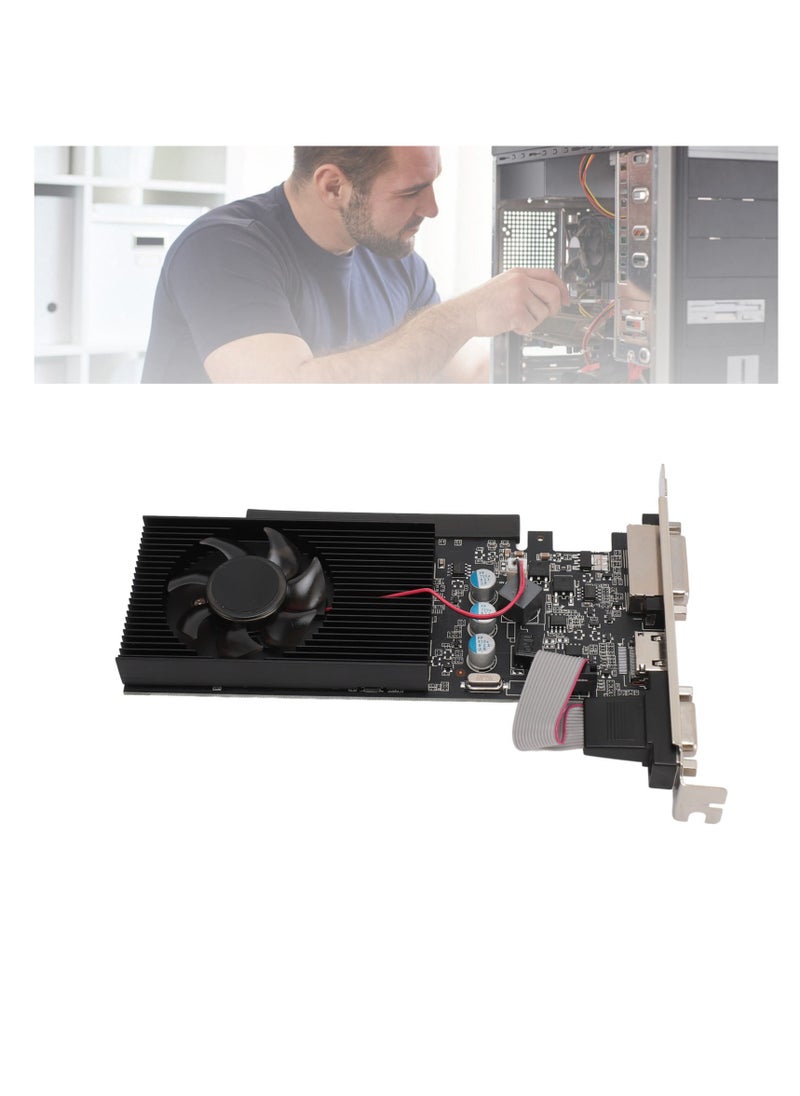 Generic GT705 2GD3 Game Graphics Card 2GB GDDR3 64bit Quiet Cooling Fan PCIe Graphics Card for Desktop Computer  - Image 3