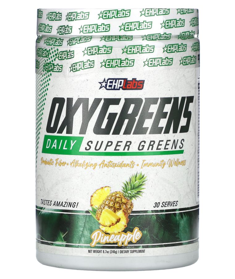 EHPLabs OxyGreens Daily Super Greens Pineapple  8.7 oz (246 g)