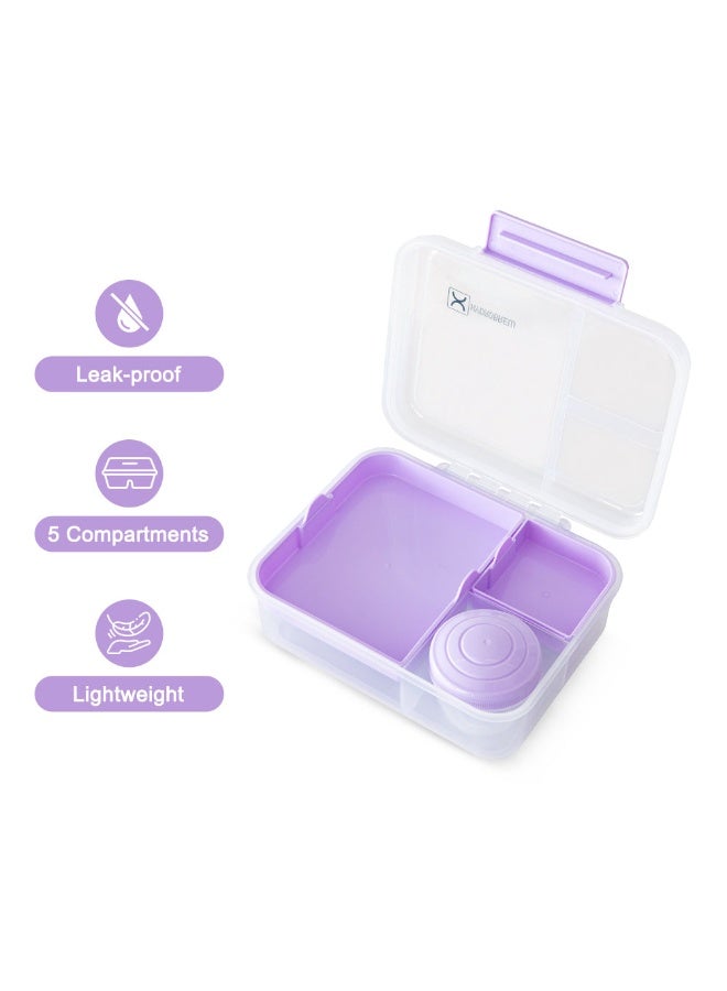 Hydrobrew 3/4/5 Convertible 1650ml Bento Lunch Box - Lilac - Image 4