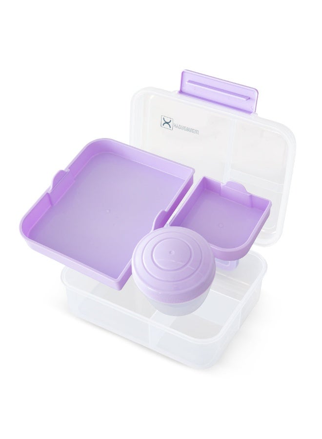 Hydrobrew 3/4/5 Convertible 1650ml Bento Lunch Box - Lilac - Image 3