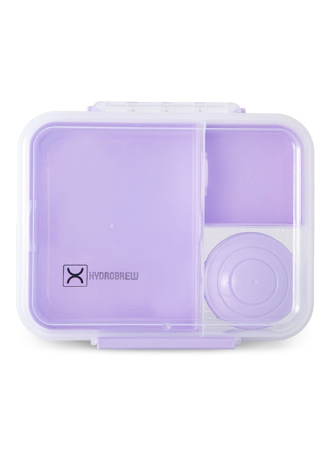 Hydrobrew 3/4/5 Convertible 1650ml Bento Lunch Box - Lilac - Image 1