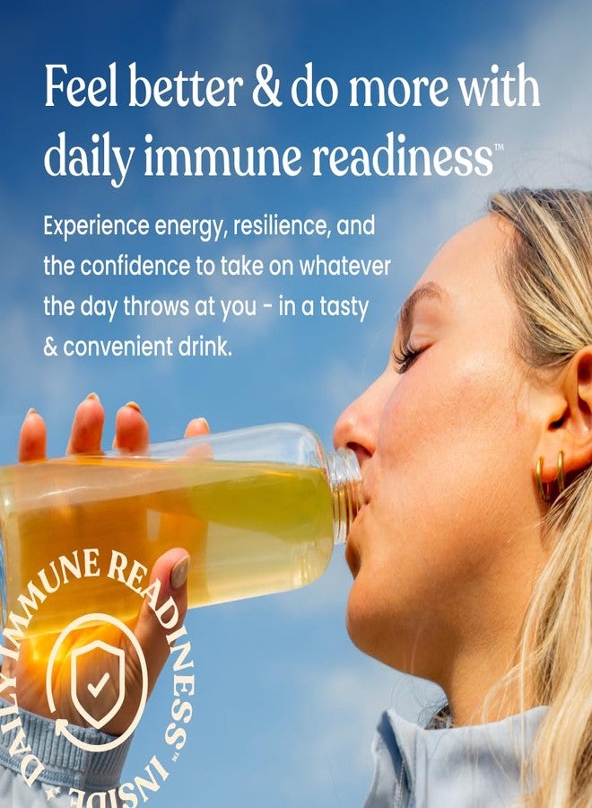 Immune Ready أكياس مسحوق الإلكتروليتات Immune Ready™ - مزيج مشروب لدعم المناعة بفيتامين سي مع الزنك، وفيتامين د3، وبيتا جلوكان - ترطيب قليل السكر، بنكهة الخوخ والمانجو اللذيذة - Image 3