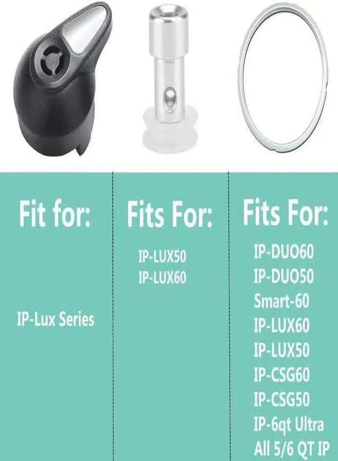 مجموعة قطع غيار لجهاز إنستانت بوت لوكس 5، 6 كوارت IP-LUX50 IP-LUX60، تشمل مقبض تحرير البخار، حلقة الختم، صمام تحرير البخار، وختم صمام الطفو، درع مضاد للانسداد (مجموعة من 10)  - Image 3