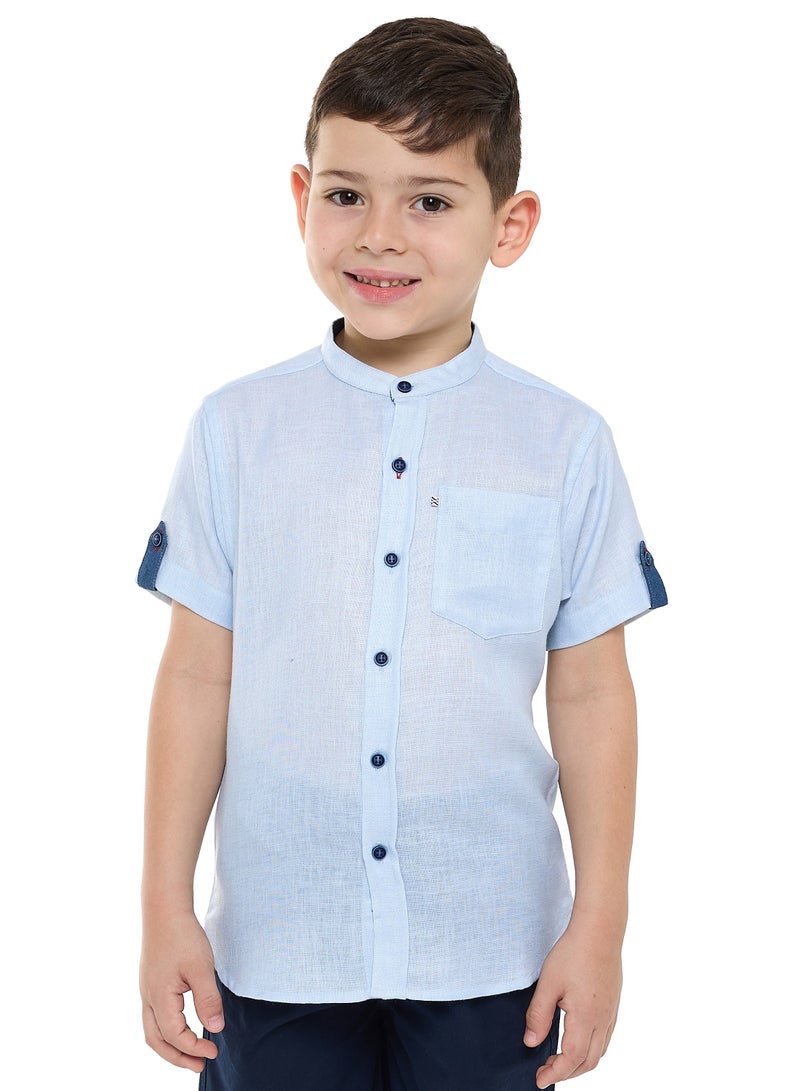 فكتور اند جين طقم فيكتور وجين قميص وشورت بأكمام قصيرة وياقة ماندرين وخطوط - Image 5