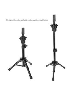 Semme Mannequin Head Holder Tripod Stand Adjustable Professional Plastic Wig Display Wig Hair Hat Stand Hair Holder For Dummy Head(Black)  - Image 5