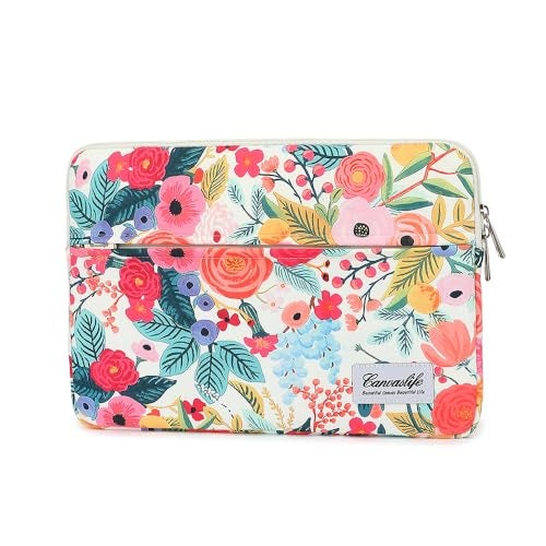 Canvaslife Garden Rose Waterproof Patten Laptop Sleeve 14 inch 14.0 inch Laptop case Bag - Image 1