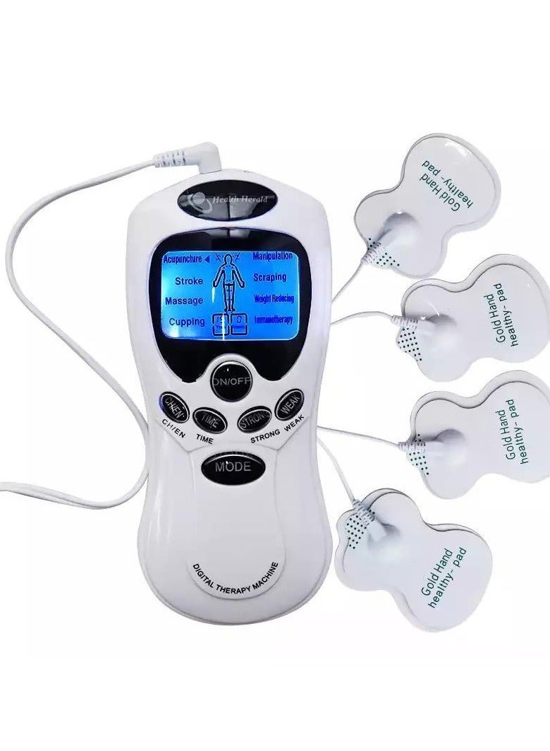 إسكدنيا Tens Unit Muscle Stimulator 16 Modes Upgraded Pads Natural Pain Relief Management Cleared Electric Pulse Impulse Mini Massager Machine - Image 1