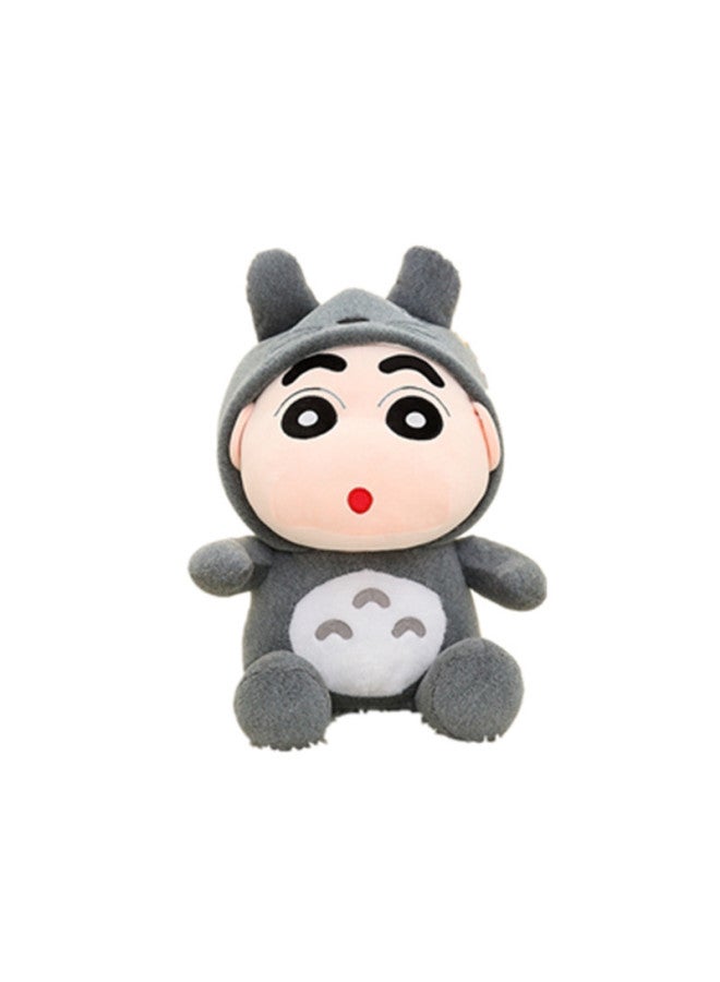 لعبة Crayon Shin Transformation Totoro Doll Shin Creative القطيفة الكبيرة لدمية عيد الحب الباندا - اللون: أصفر عيون الناس المحرجة - الارتفاع: 35 سم - Image 3