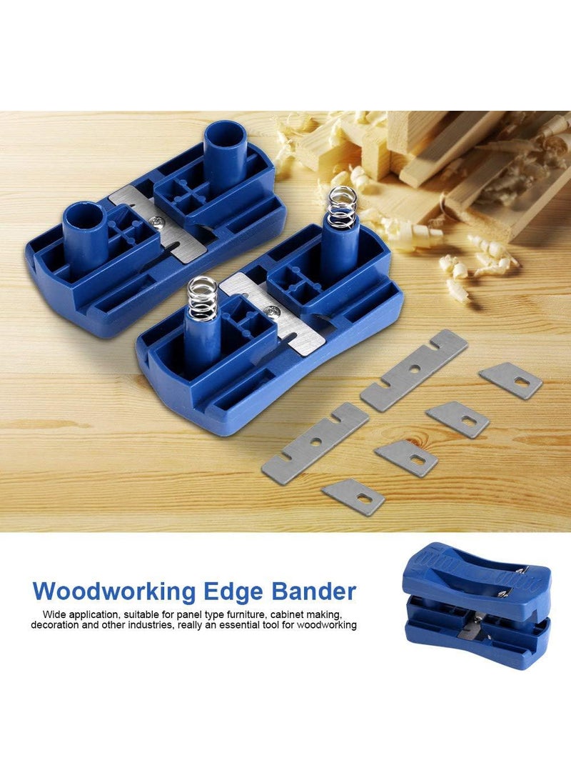 Horoper Edge Banding Trimmer Tool Mini PVC Melamine Wood Edge Banding Machine 2 Edges Manual Tail Trimming Woodworking Tool for Panel Type Furniture Cabinet Making  - Image 2
