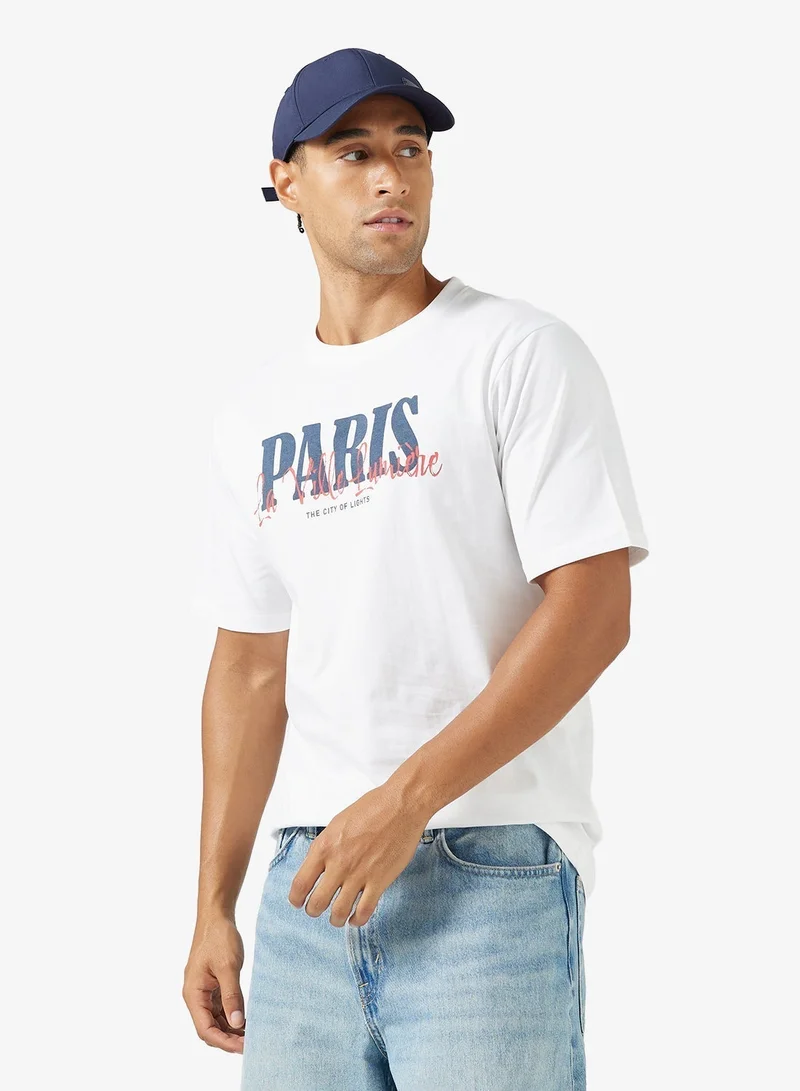 Seventy Five Graphic Print Regular Fit T-Shirt