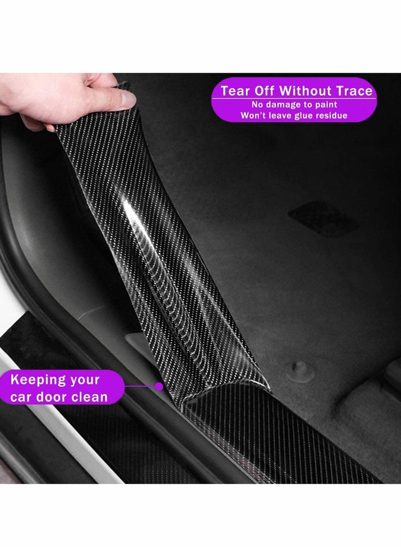 Car Door Edge Protectors, Scratch Resistant Paint Guard, Front and Rear Door Sill Scuff Plate, Bumper Protection for Most Vehicles, 2in x 9.8ft (5cm x 3m, Black) - Image 4