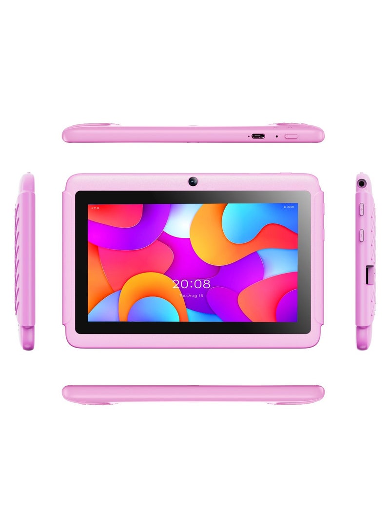 ATEAM  Smart K7 TABLET Kids Tablet PINK 7 INCH KIDS TABLET LCD SCREEN, 2GB, 32 GB, 3000mAH, WIFI 802 - Image 1