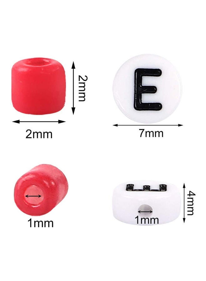 نيبمينينت مجموعة الحرف اليدوية من الخرز الزجاجي بحروف الأبجدية مكونة 35000 قطعة 20 x 14 6سم - Image 2