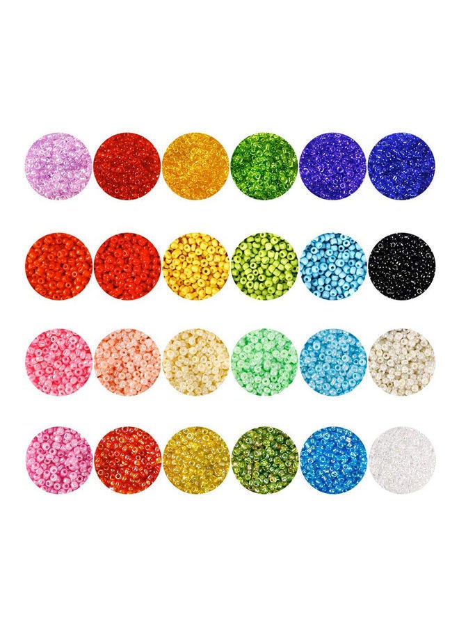 نيبمينينت مجموعة الحرف اليدوية من الخرز الزجاجي بحروف الأبجدية مكونة 35000 قطعة 20 x 14 6سم - Image 3