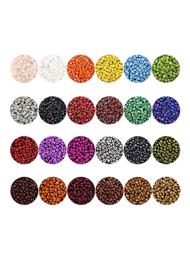 نيبمينينت مجموعة الحرف اليدوية من الخرز الزجاجي بحروف الأبجدية مكونة 35000 قطعة 20 x 14 6سم - Image 4