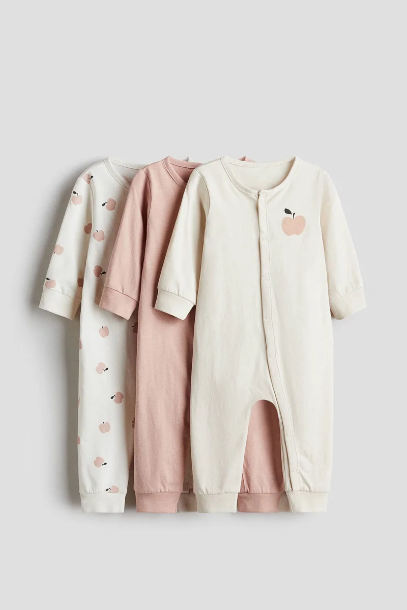 H&M 3-pack cotton pyjamas