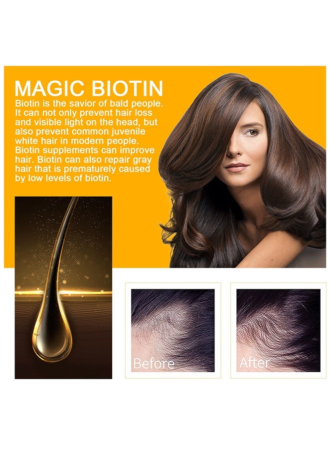 EELHOE Biotin Hair Growth Serum, Hair Essential Spray, Biotin Thickening Herbal Serum, Anti Hair Loss Serum For Hair Growth And Hair Loss, Hair Regrowth For Thicker Longer Fuller Hair - Image 2