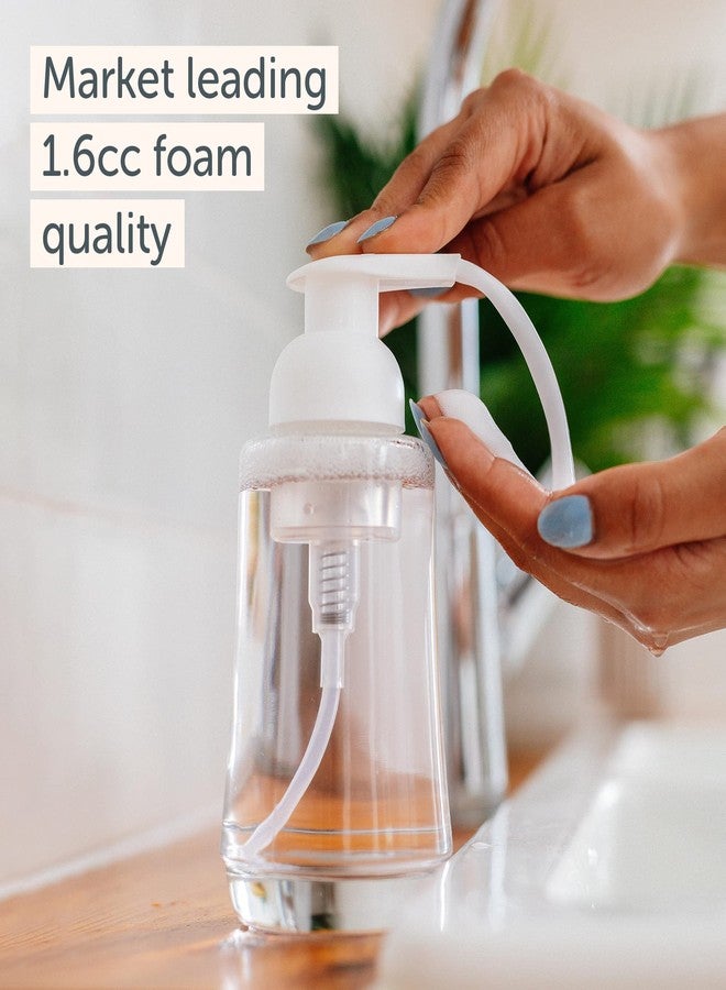 Tirtyl Foaming Replacement Pump Set - 2 Pack - 40mm (1.57”) Wide Rim (40/410 neck size) - Unique Matte Finish - High Rated 1.66c Foam Output for Maximum Foam (Matte White) - Image 2