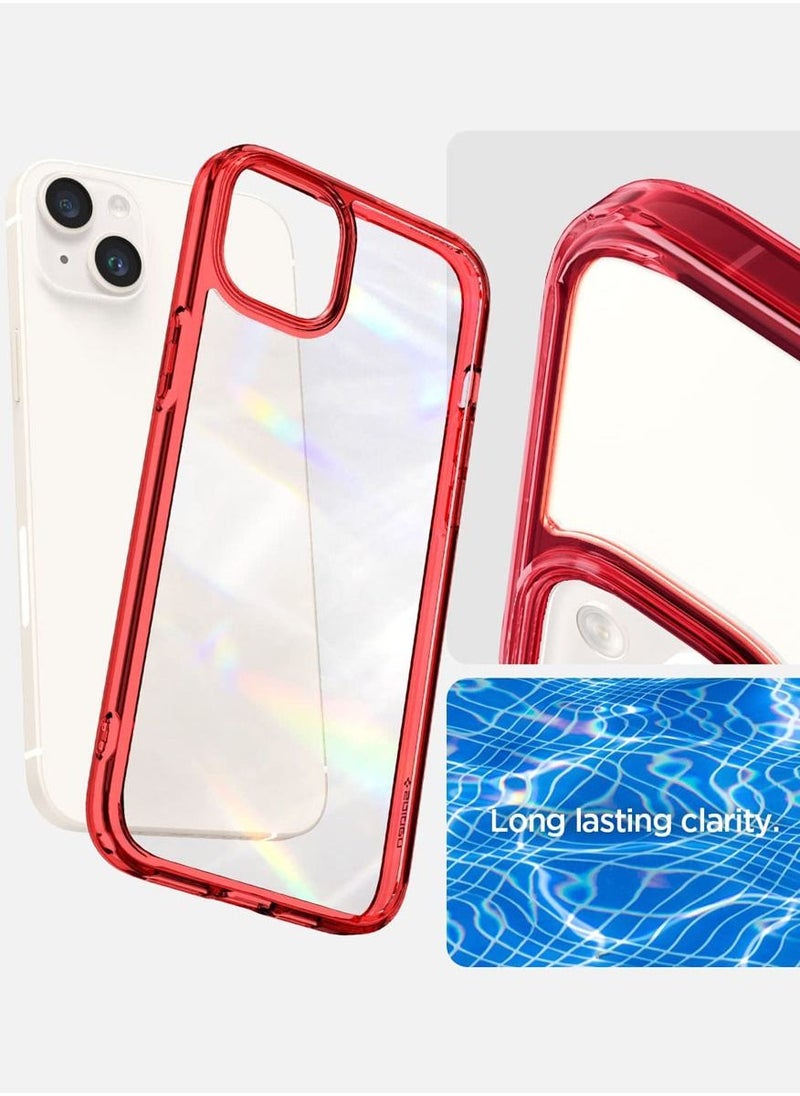 Spigen - Ultra Hybrid iPhone 14 Case Cover - Red Crystal - Image 1