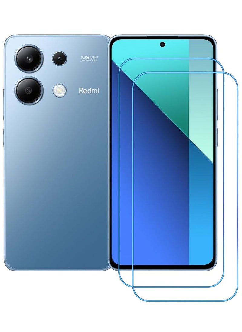 ACLIX 2 Pieces Antistatic ESD Dustproof Premium Quality High Definition Clear Tempered Glass Screen Protector Designed For Xiaomi Redmi Note 13 - Image 1