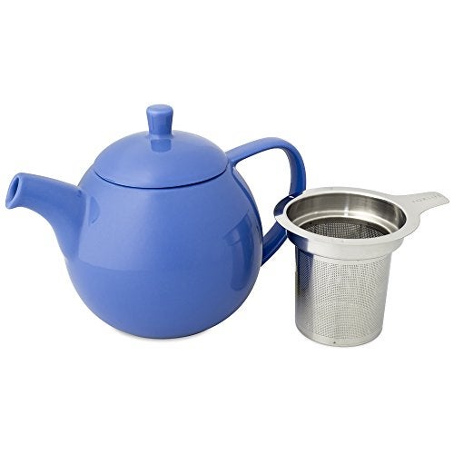 FORLIFE Curve Teapot with Infuser, 24-Ounce, Blue - Image 2