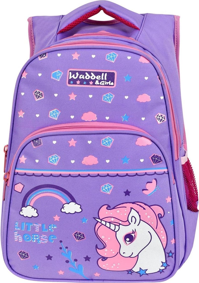 Waddell Licensed Lilac Little Horse Patterned Primary School Backpack and Lunchbox  - Image 2