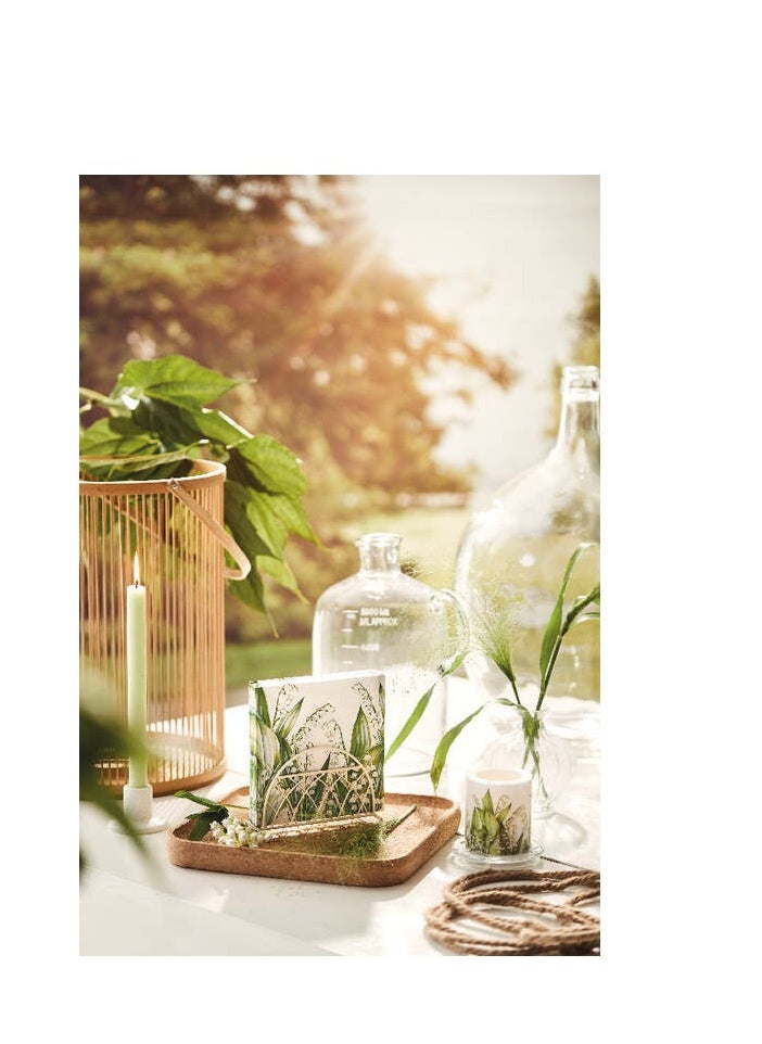 Ambiente - Ambiente Melamine Tray Sweet Lily - 13X21cm - Image 1