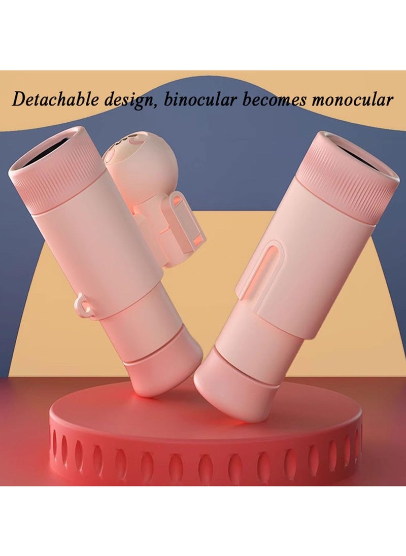 Generic Mini Binoculars Mini Binoculars for Adults 10X28 Mini Cute Portable Binoculars, Detachable for Both Binoculars and Monocular(Color:B)  - Image 3