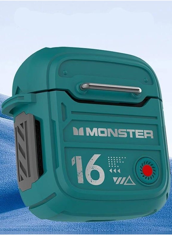 Monster Monster Airmars XKT16 Wireless Headphones Bluetooth Earphones Low Latency Noise Reduction Headphones Large Battery Capacity for Sports Games Headset Green  - Image 2