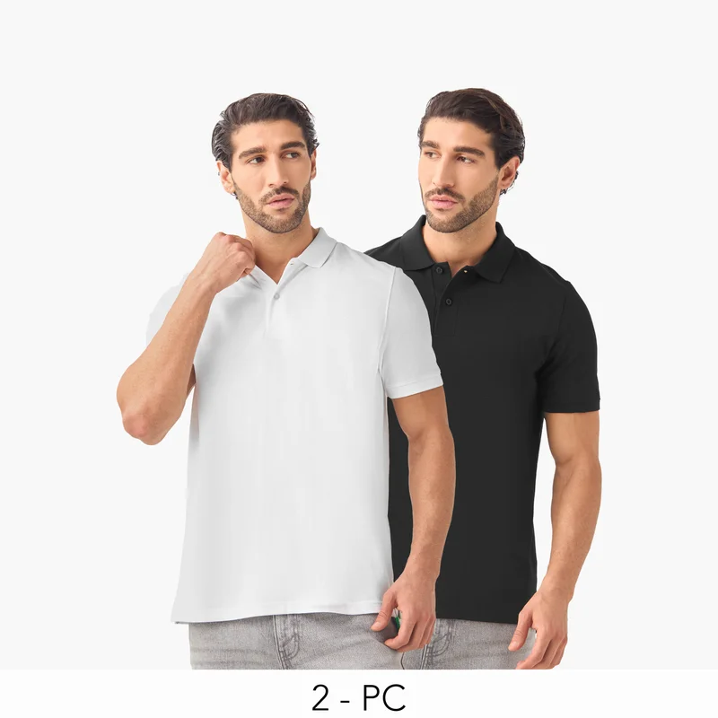سبلاش فيڤ Set of 2 - Pique Polo T-shirt