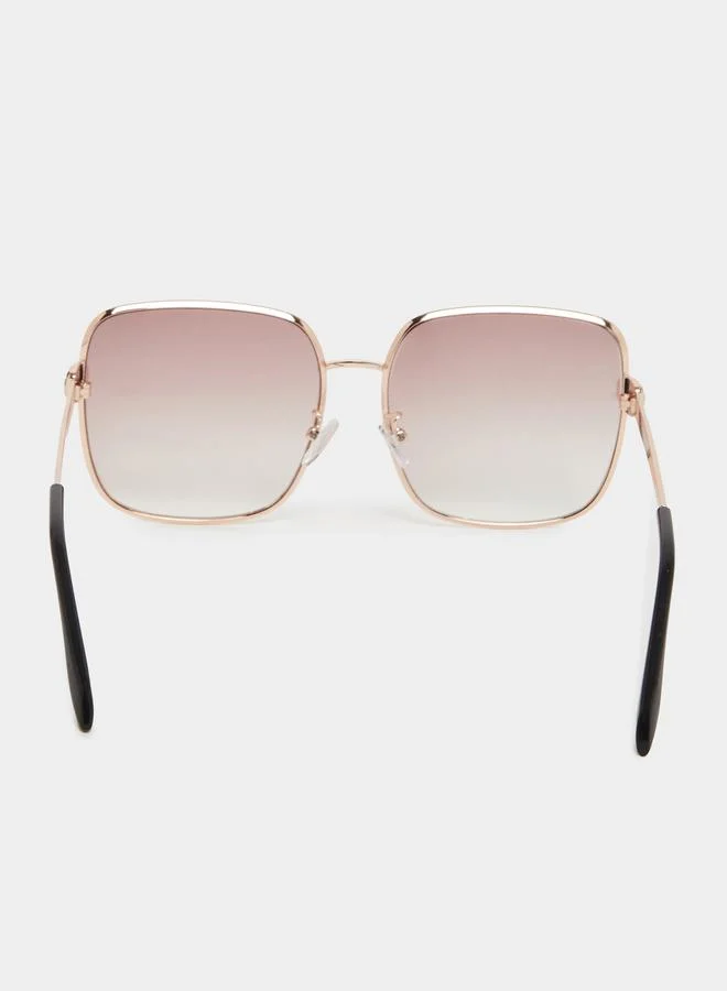 Styli  Pink Tinted Square Sunglasses for Women | Best Price UAE