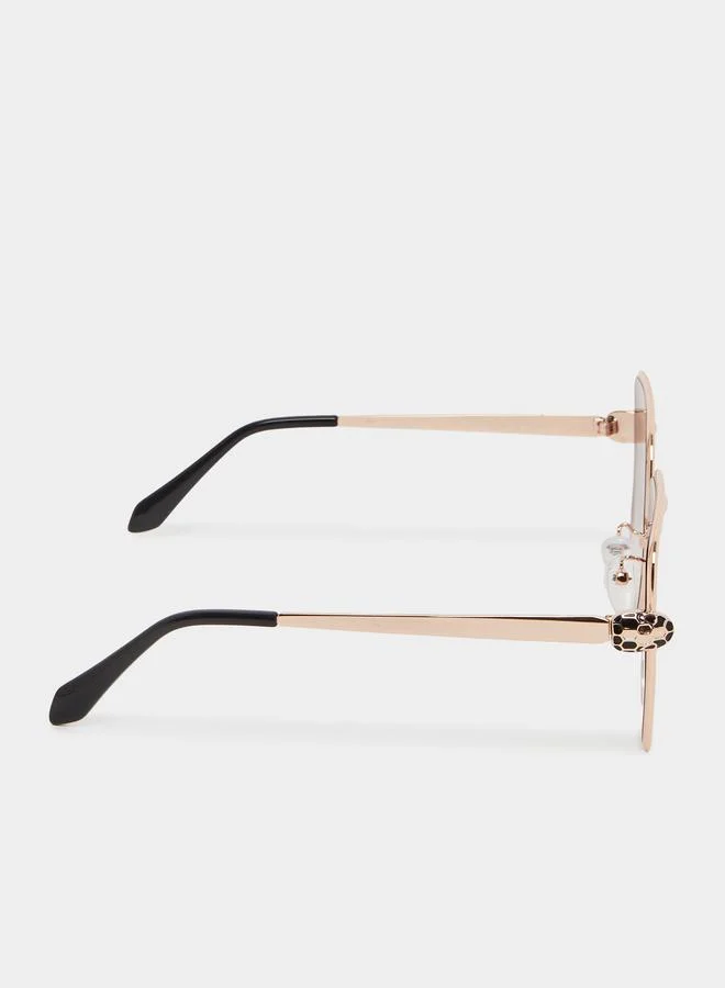 Styli  Pink Tinted Square Sunglasses for Women | Best Price UAE