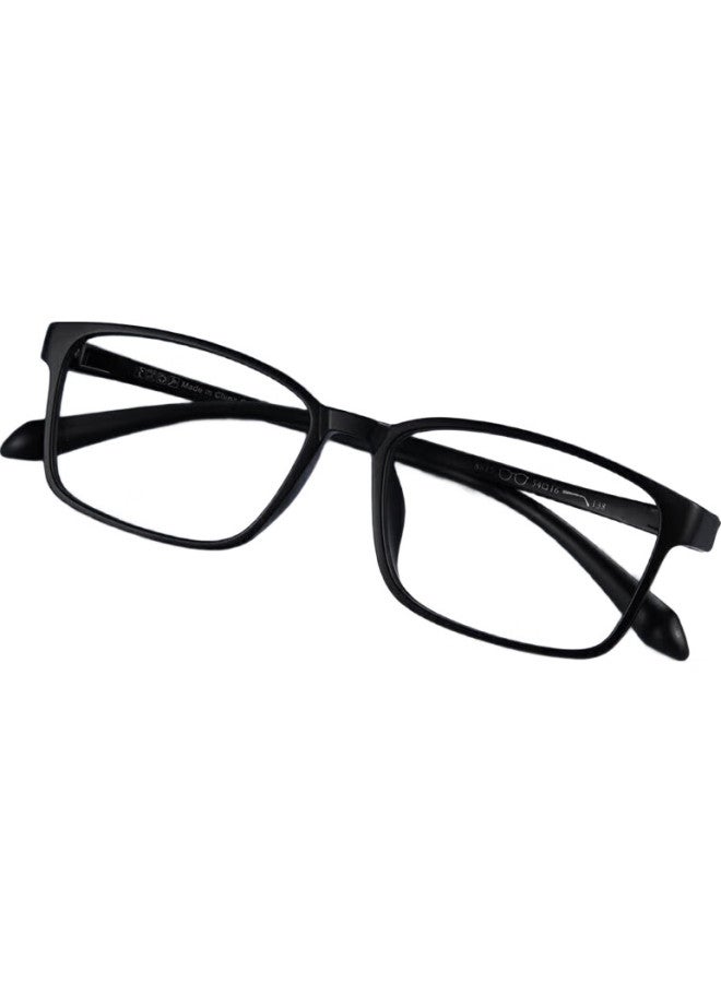 Mirror State Jingbang Anti-Blue Light Non-Prescription Glasses, Tr Ultra-Light Frame, Unisex, Can Be Fitted With Prescription Lenses For Myopia, 8815 Black - Image 1