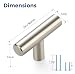 JOY DECOR 15 Pack Cabinet Knobs Brushed Nickel Cabinet Handles 2in Kitchen Cabient Knobs Single Hole Drawer Knobs for Dresser Drawers - Image 2