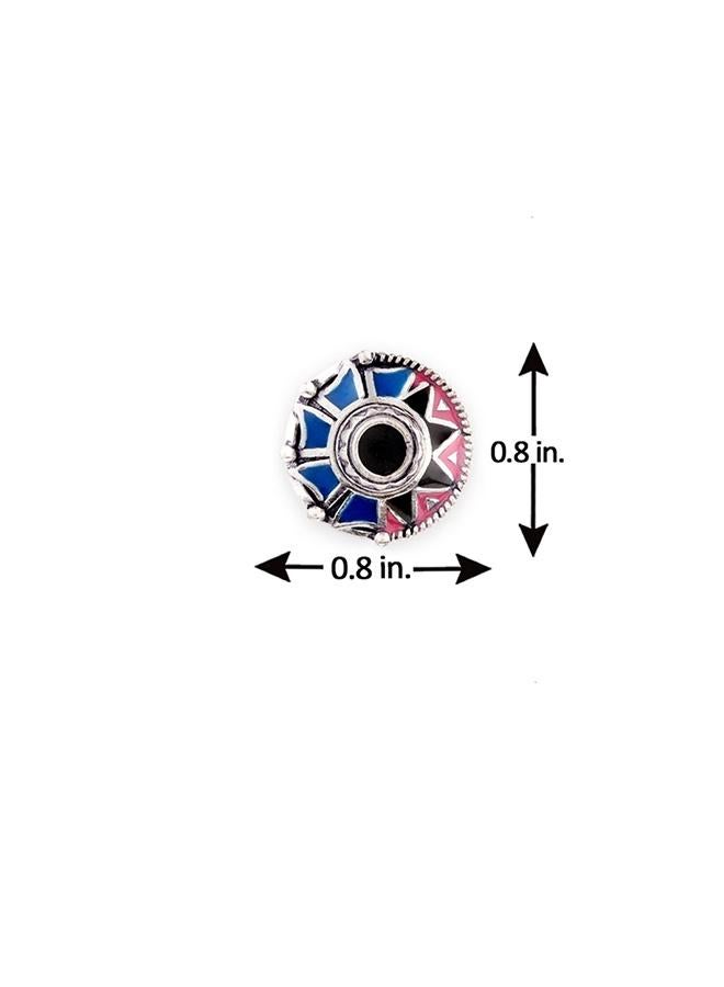 VOYLLA Kalbelia Enameled Stud Earrings - Image 5