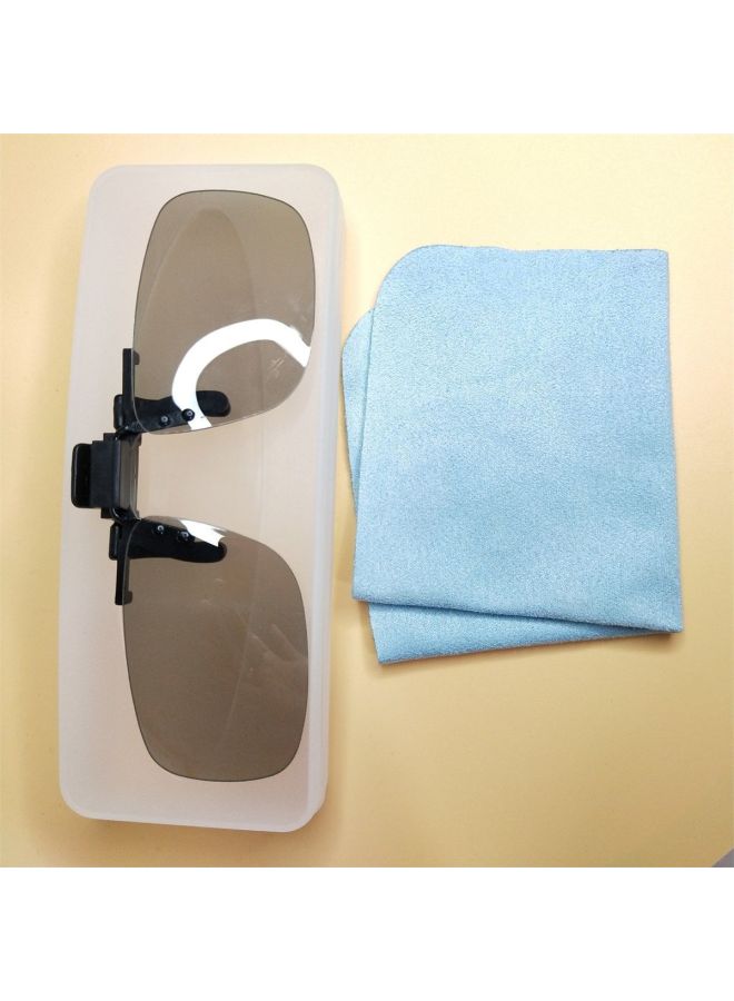 مشبك نظارات ثلاثية الأبعاد للتلفزيون العالمي لقصر النظر للكمبيوتر مشبك نظارات ثلاثية الأبعاد Reald Round Polarized HD بدلة ثلاثية الأبعاد - اللون: مشبك مربع محاصر 2 أزواج - Image 1